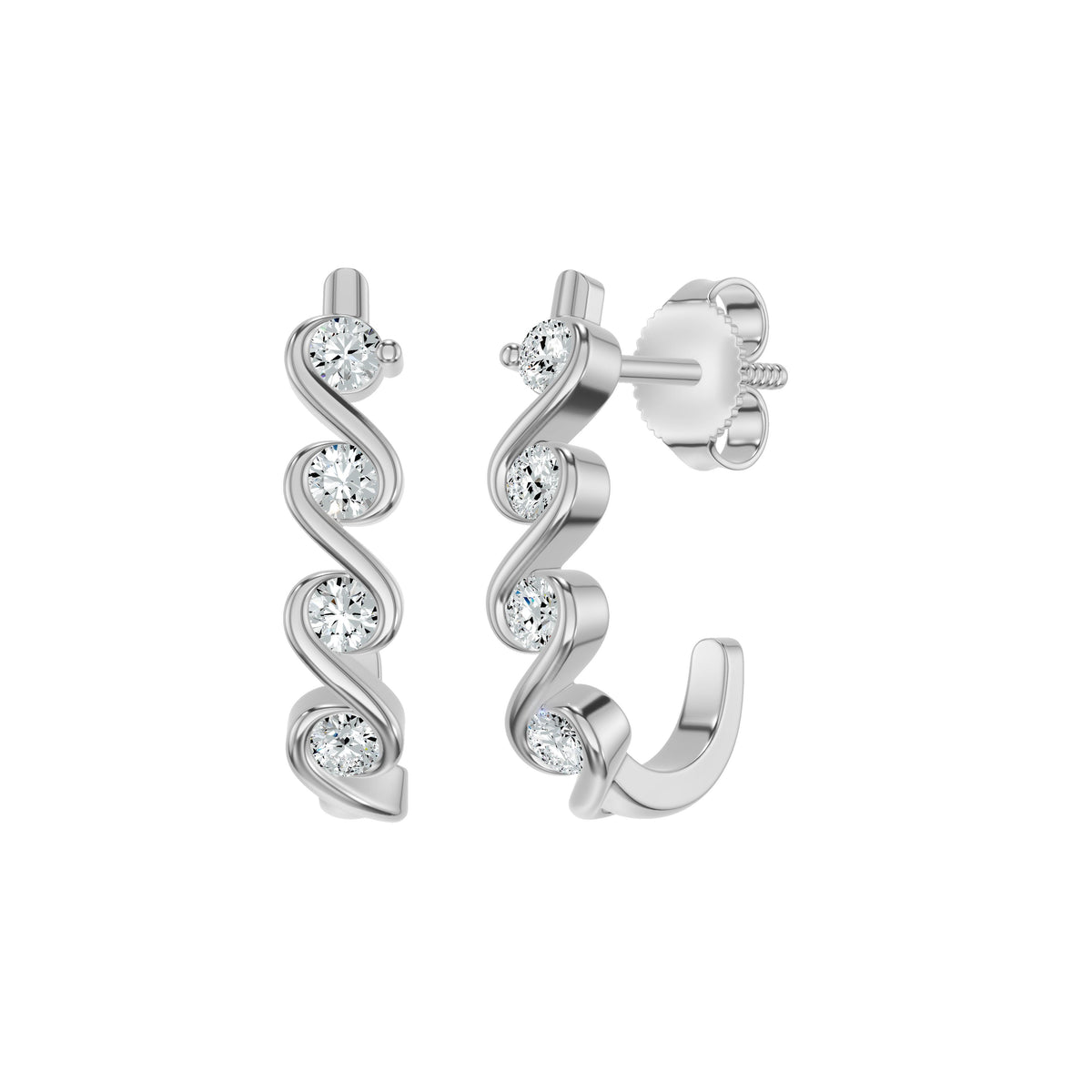 NJ-NMSER13101 18 KT / White Gold