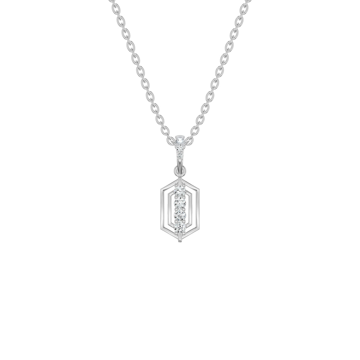 NJ-NSFP18410 18 KT / White Gold