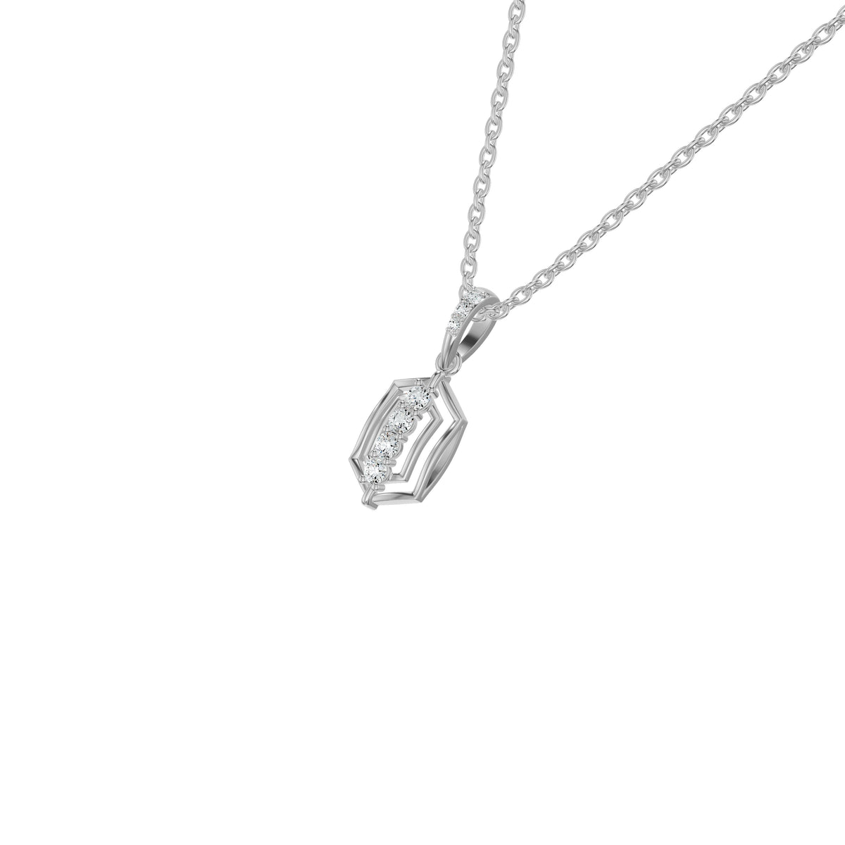 NJ-NSFP18410 18 KT / White Gold