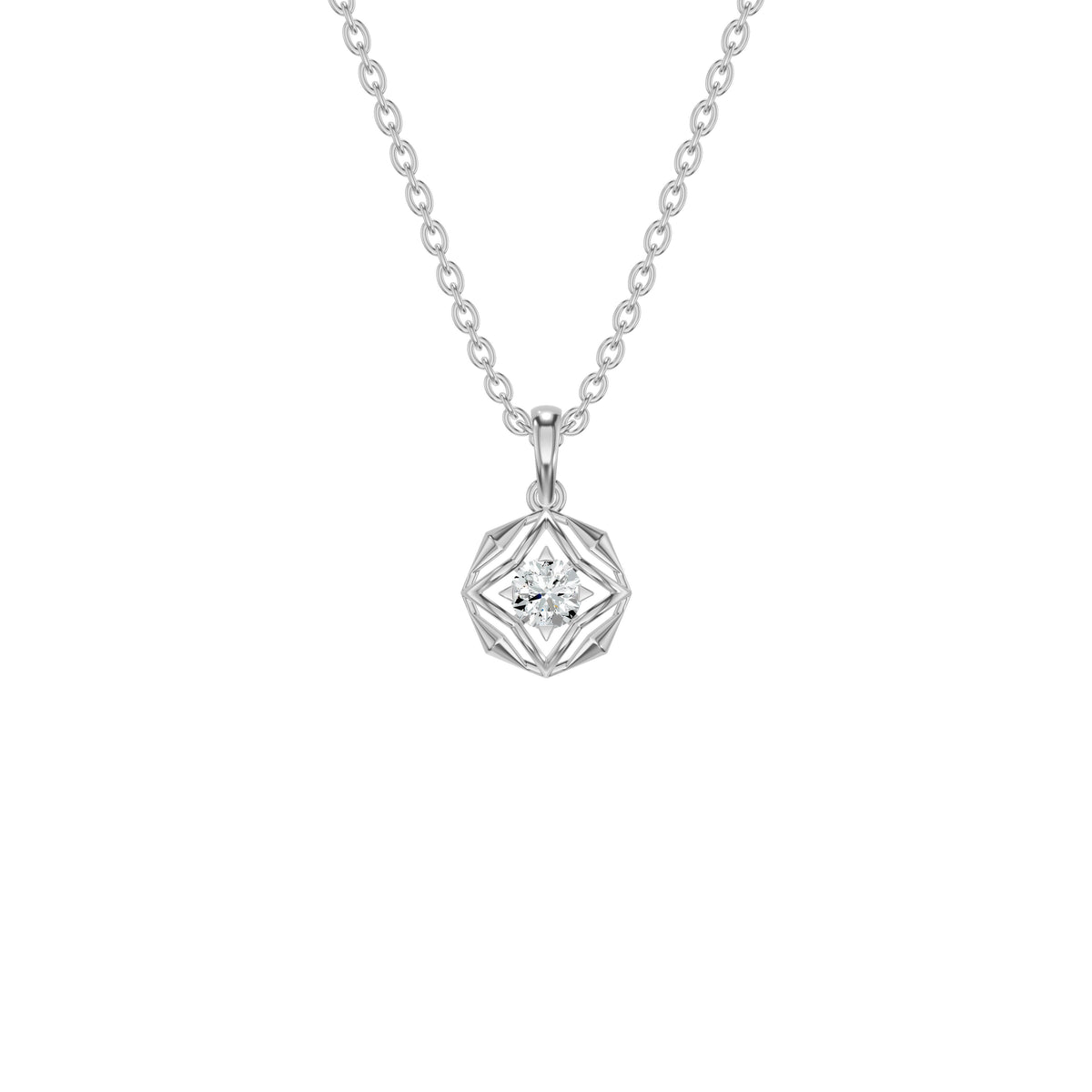 NJ-NSFP23506 18 KT / White Gold