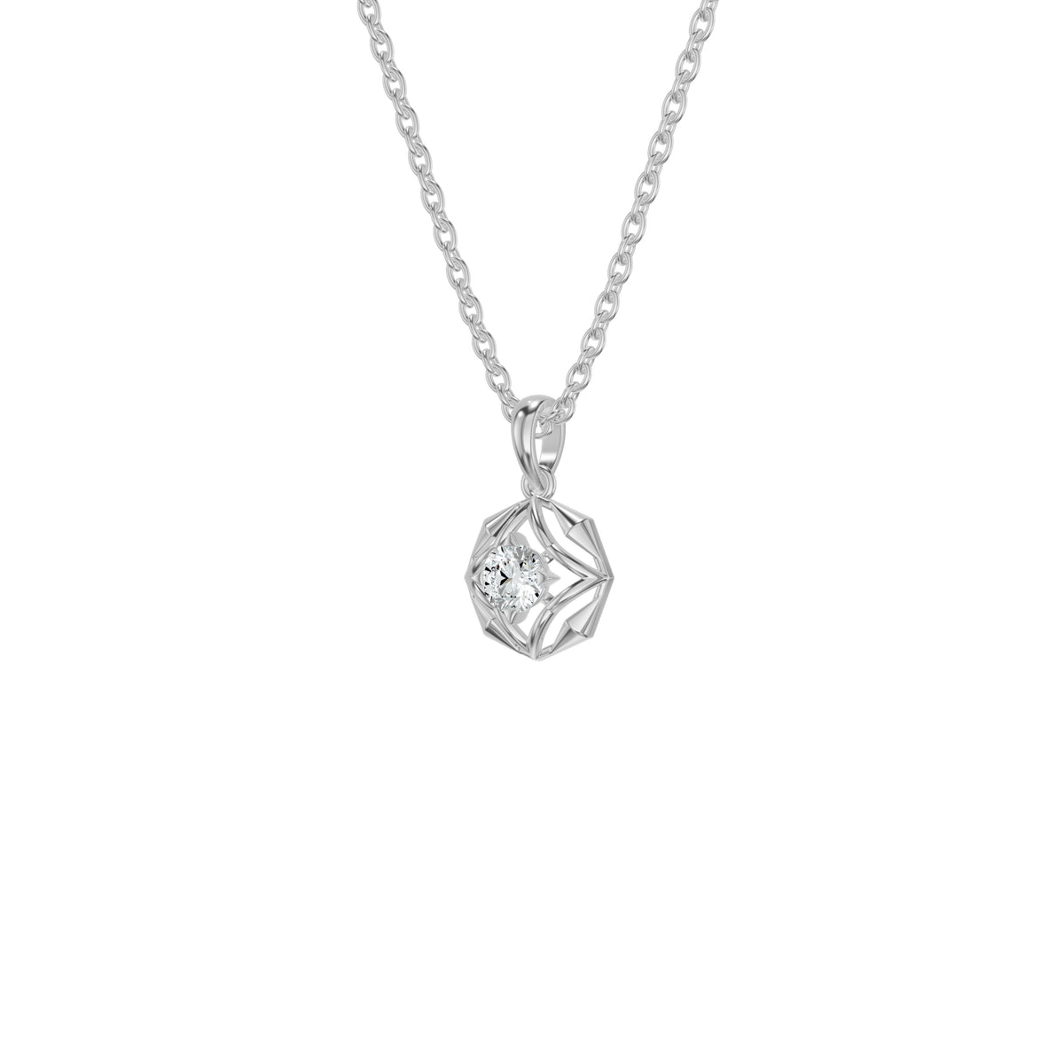 NJ-NSFP23506 18 KT / White Gold