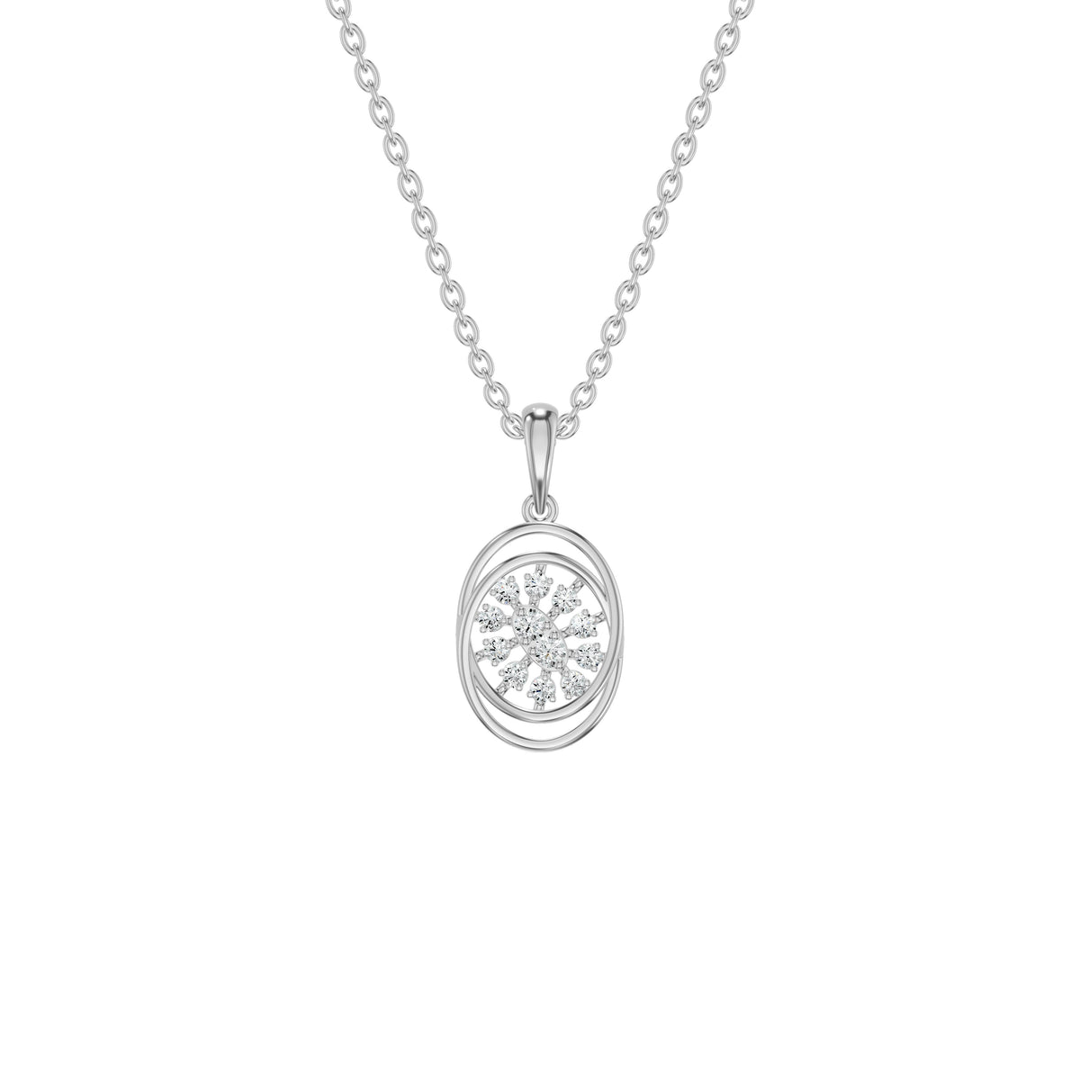 NJ-NSFP23807 18 KT / White Gold