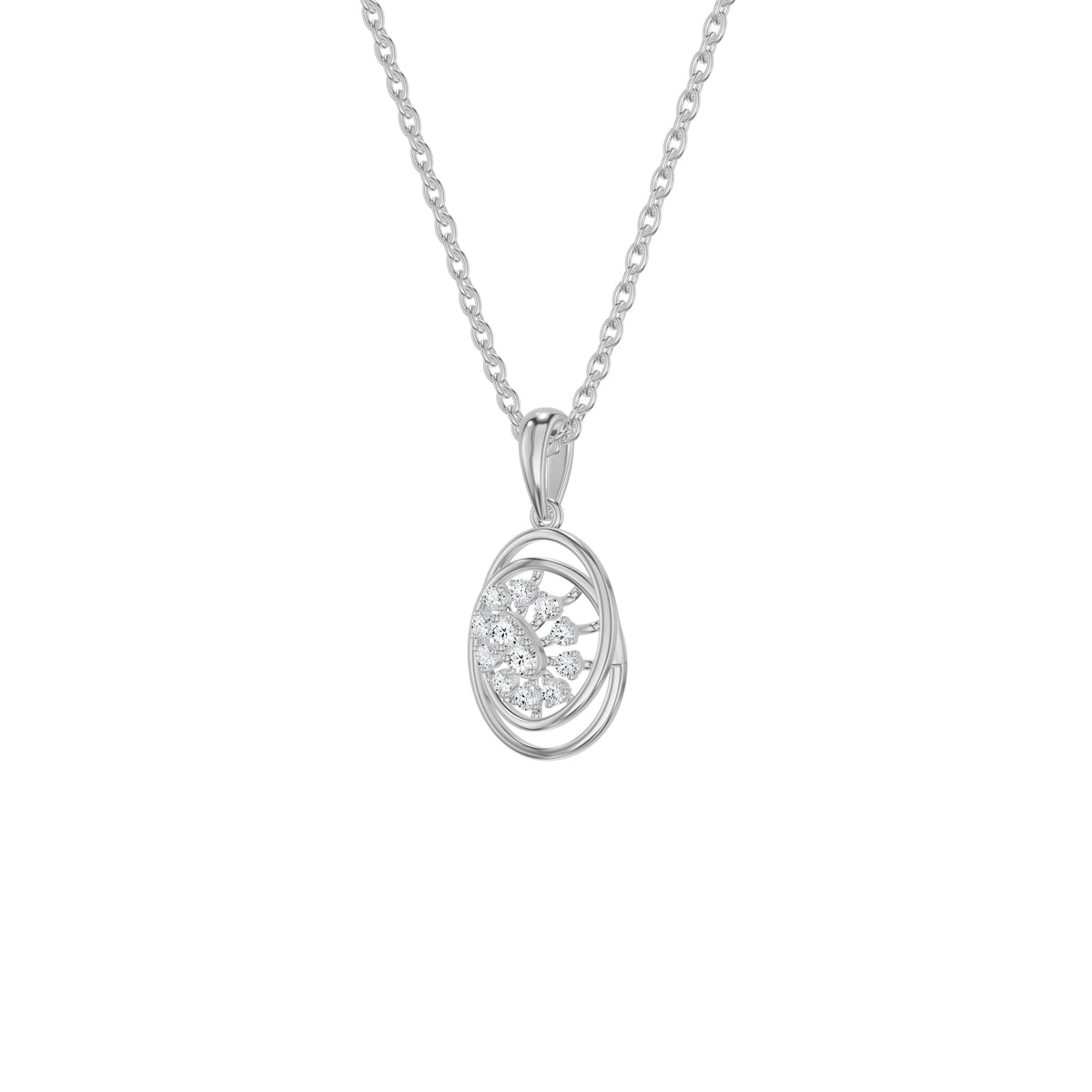 NJ-NSFP23807 18 KT / White Gold