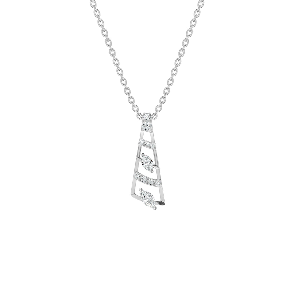 NJ-NSFP24704 18 KT / White Gold