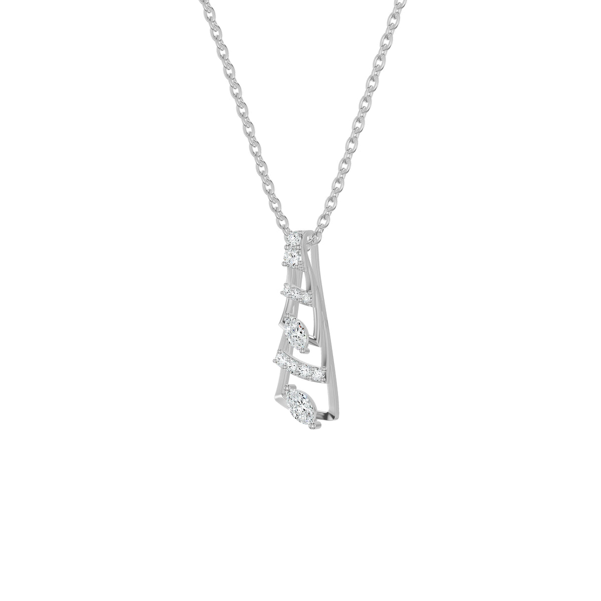 NJ-NSFP24704 18 KT / White Gold