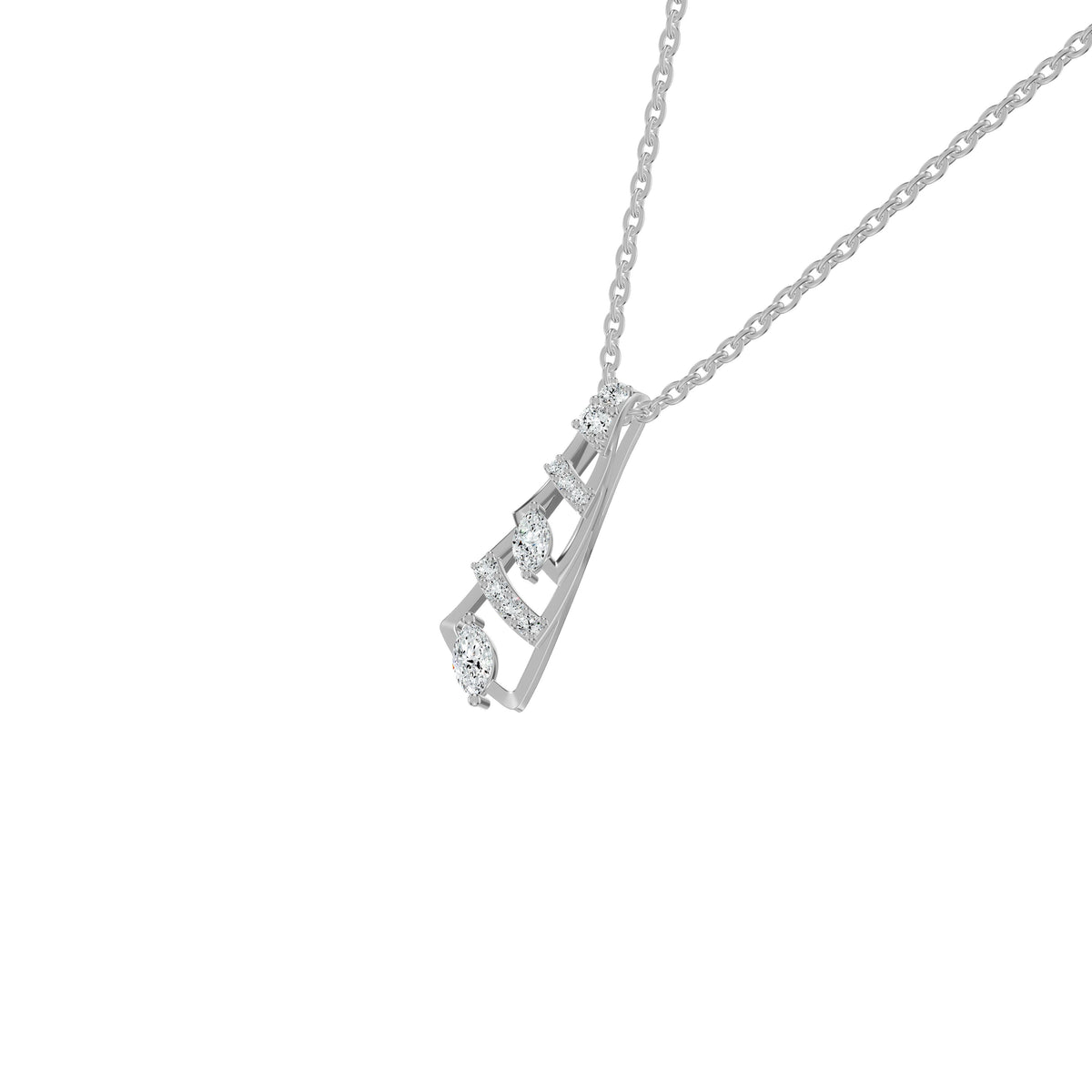 NJ-NSFP24704 18 KT / White Gold