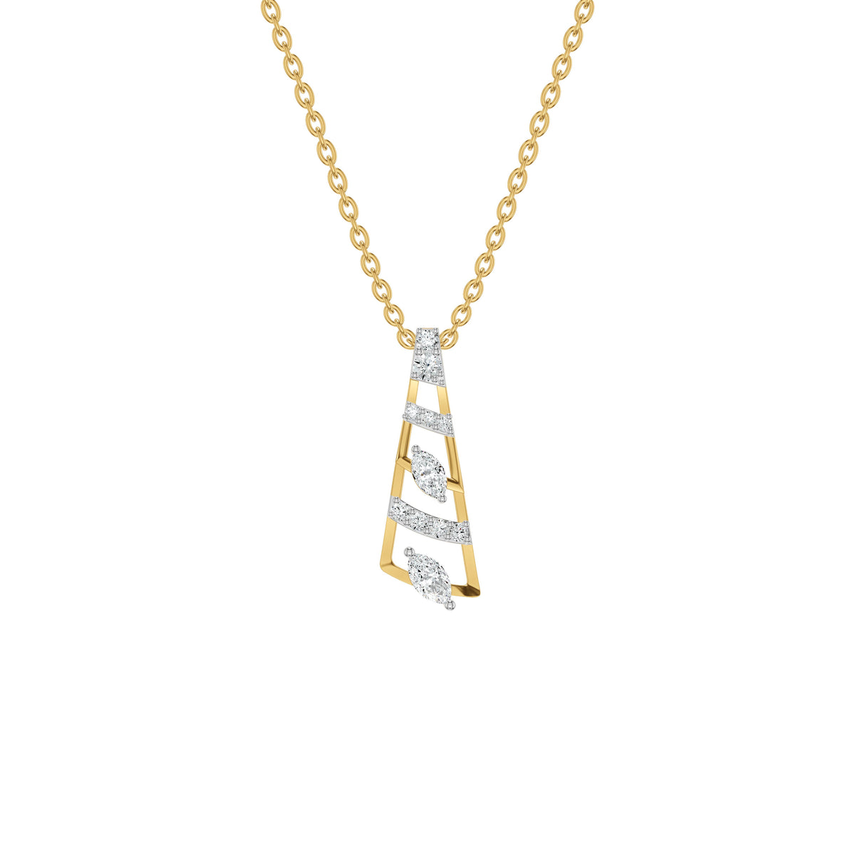 NJ-NSFP24704 18 KT / Yellow Gold