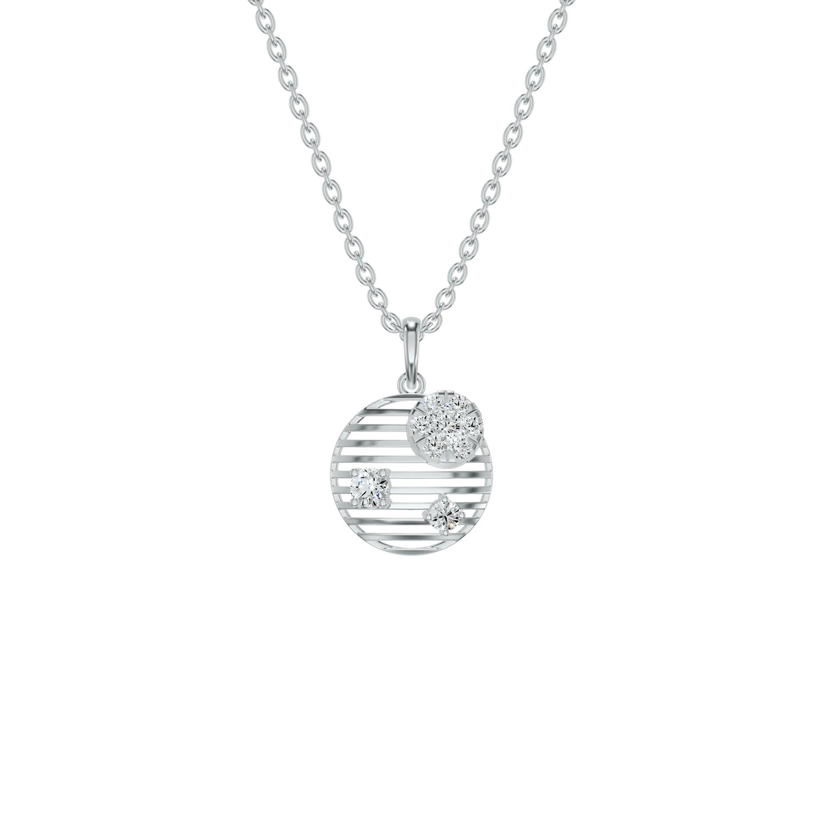 NJ-NSFP28906 18 KT / White Gold