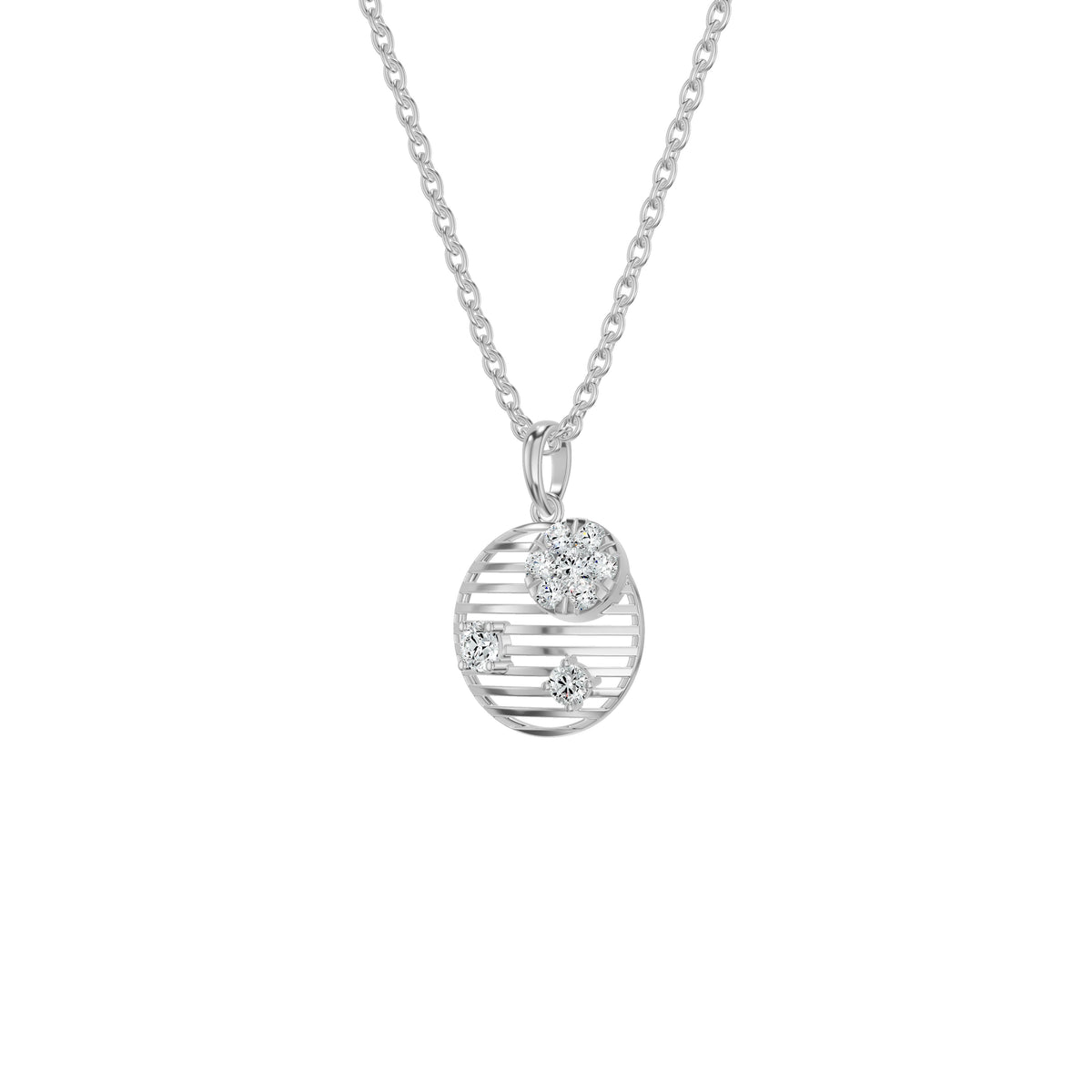 NJ-NSFP28906 18 KT / White Gold