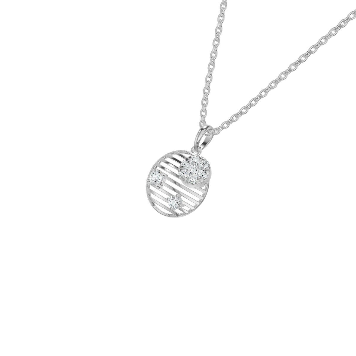 NJ-NSFP28906 18 KT / White Gold