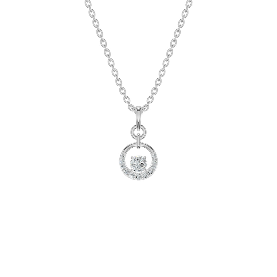 NJ-NSFP29110 18 KT / White Gold