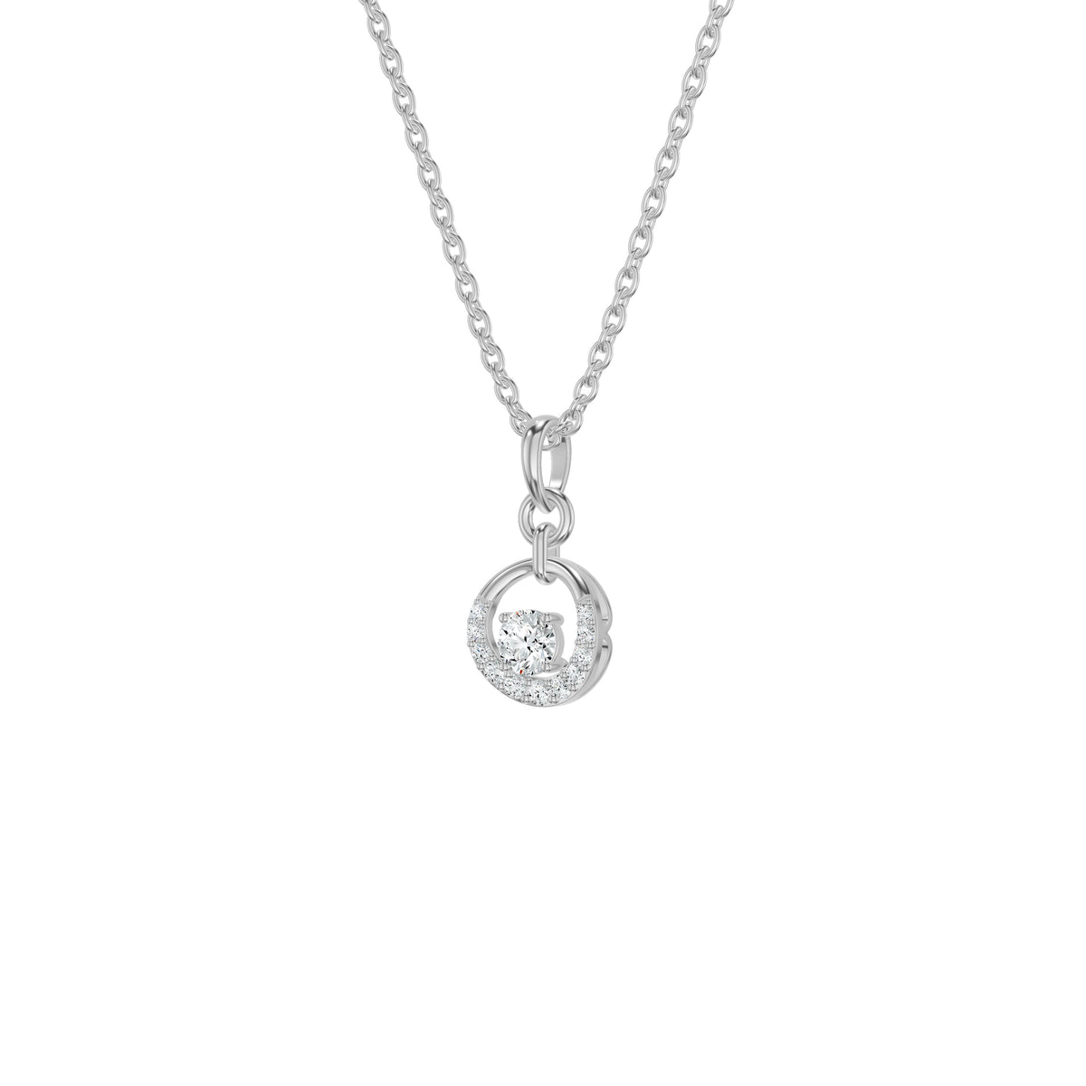 NJ-NSFP29110 18 KT / White Gold