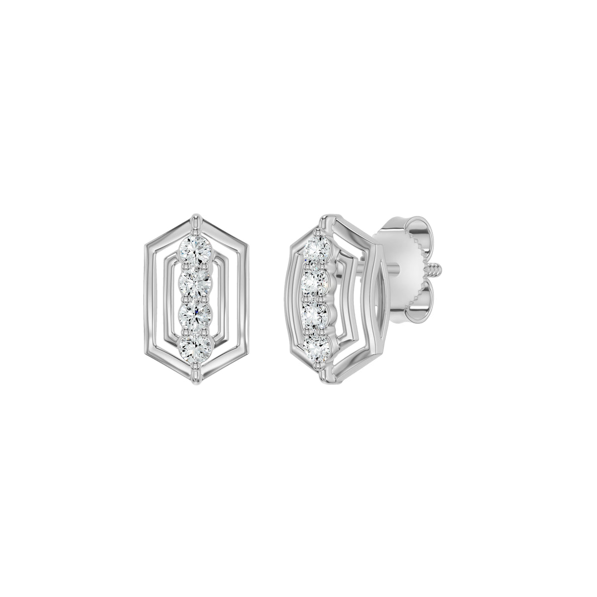 NJ-NSFPER18410 18 KT / White Gold