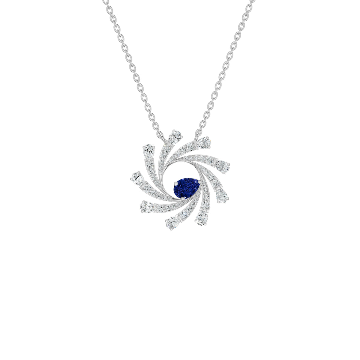 NJ-XLCP3001 18 KT / White Gold
