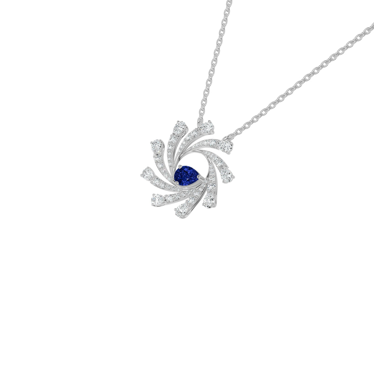 NJ-XLCP3001 18 KT / White Gold