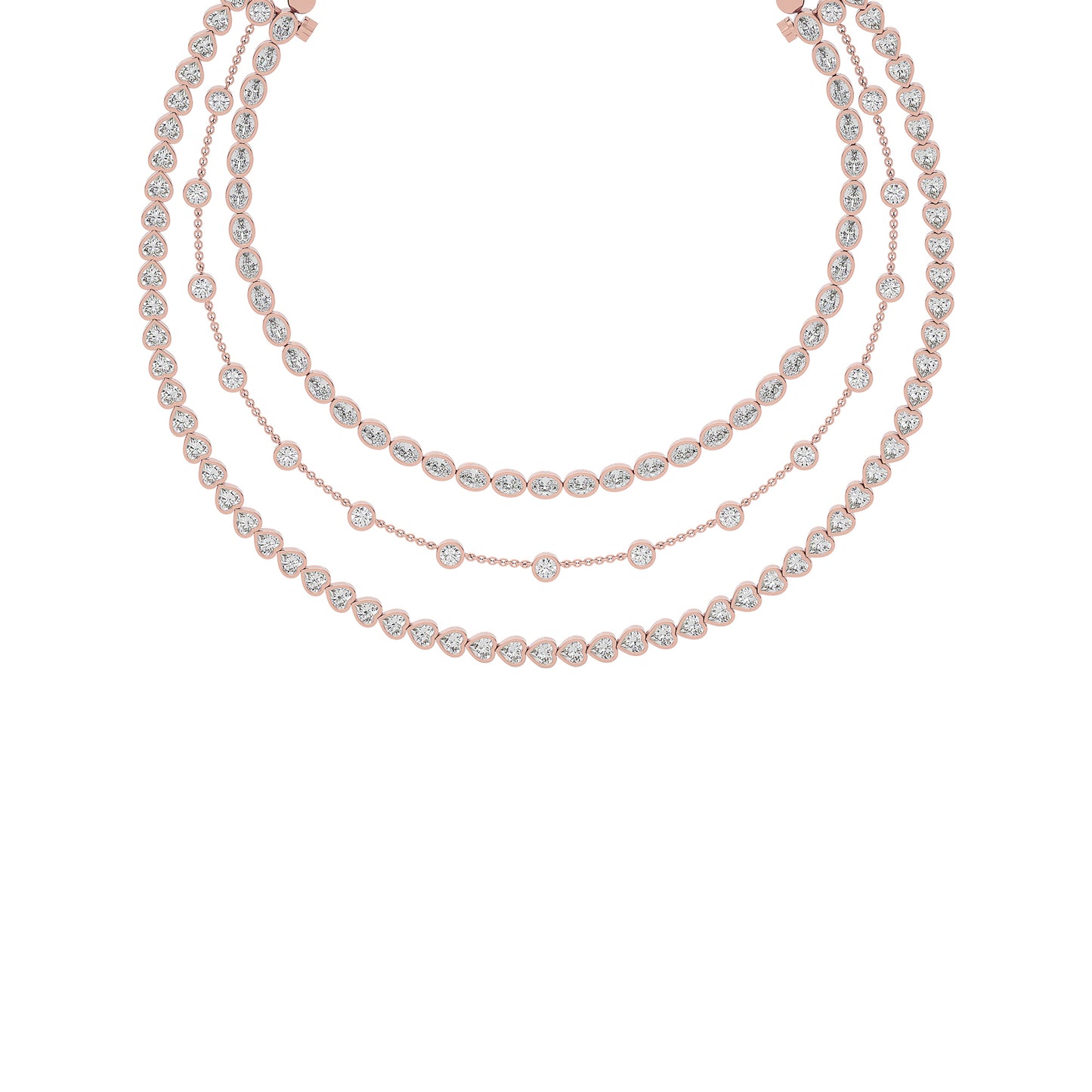 Layered Starfall Diamond Necklace