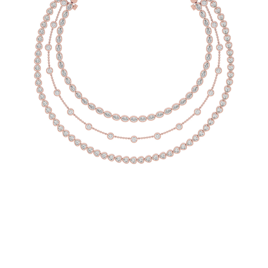 Layered Starfall Diamond Necklace