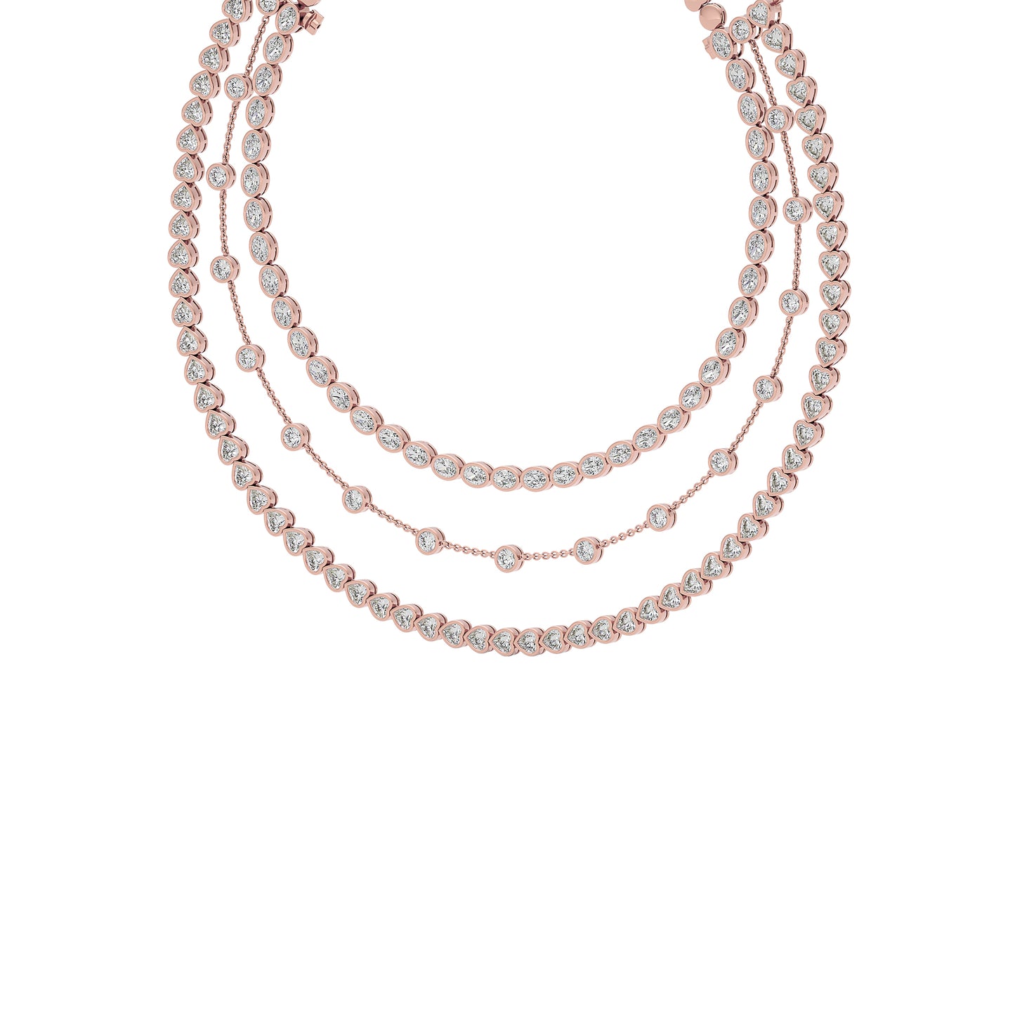 Layered Starfall Diamond Necklace
