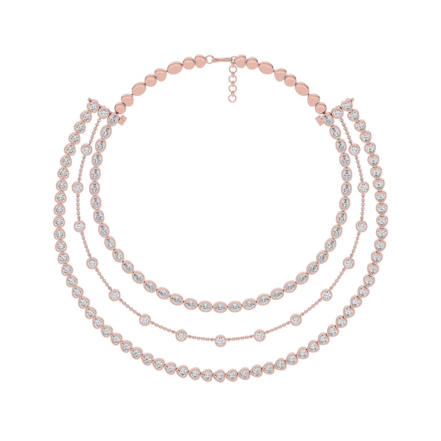 Layered Starfall Diamond Necklace