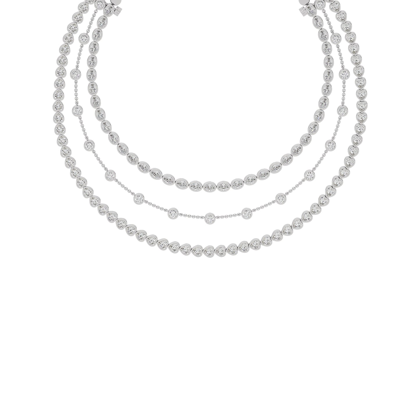 Layered Starfall Diamond Necklace