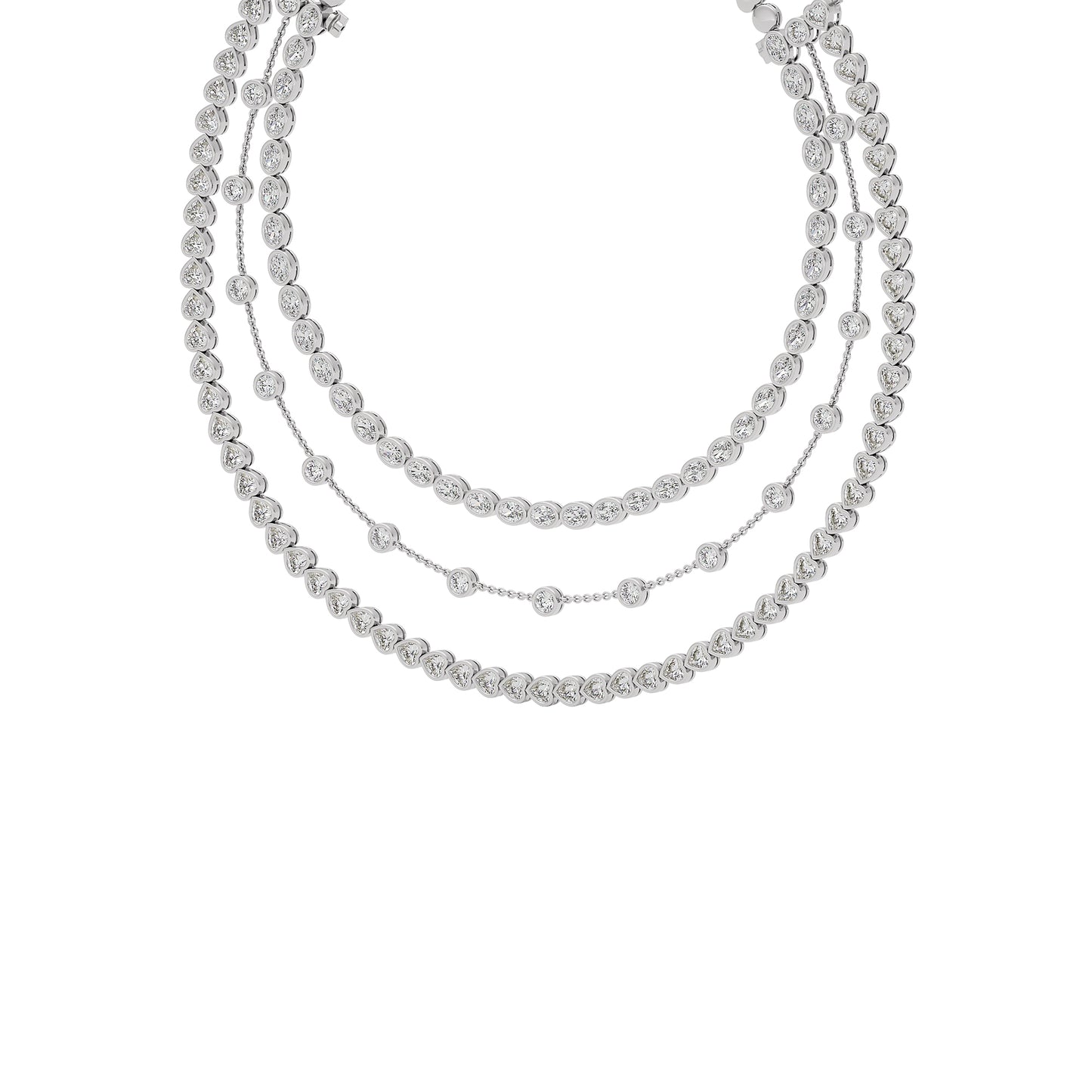 Layered Starfall Diamond Necklace