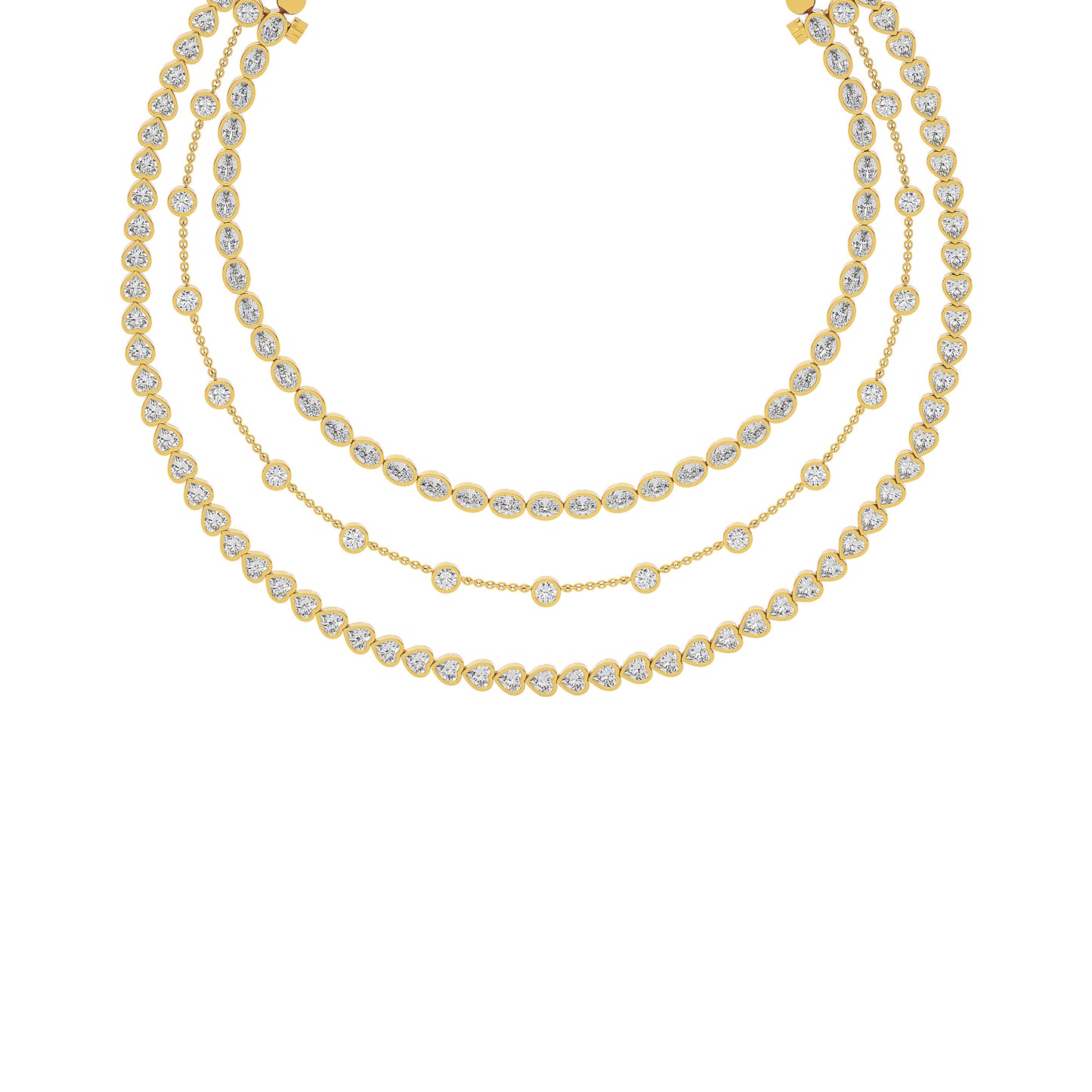 Layered Starfall Diamond Necklace