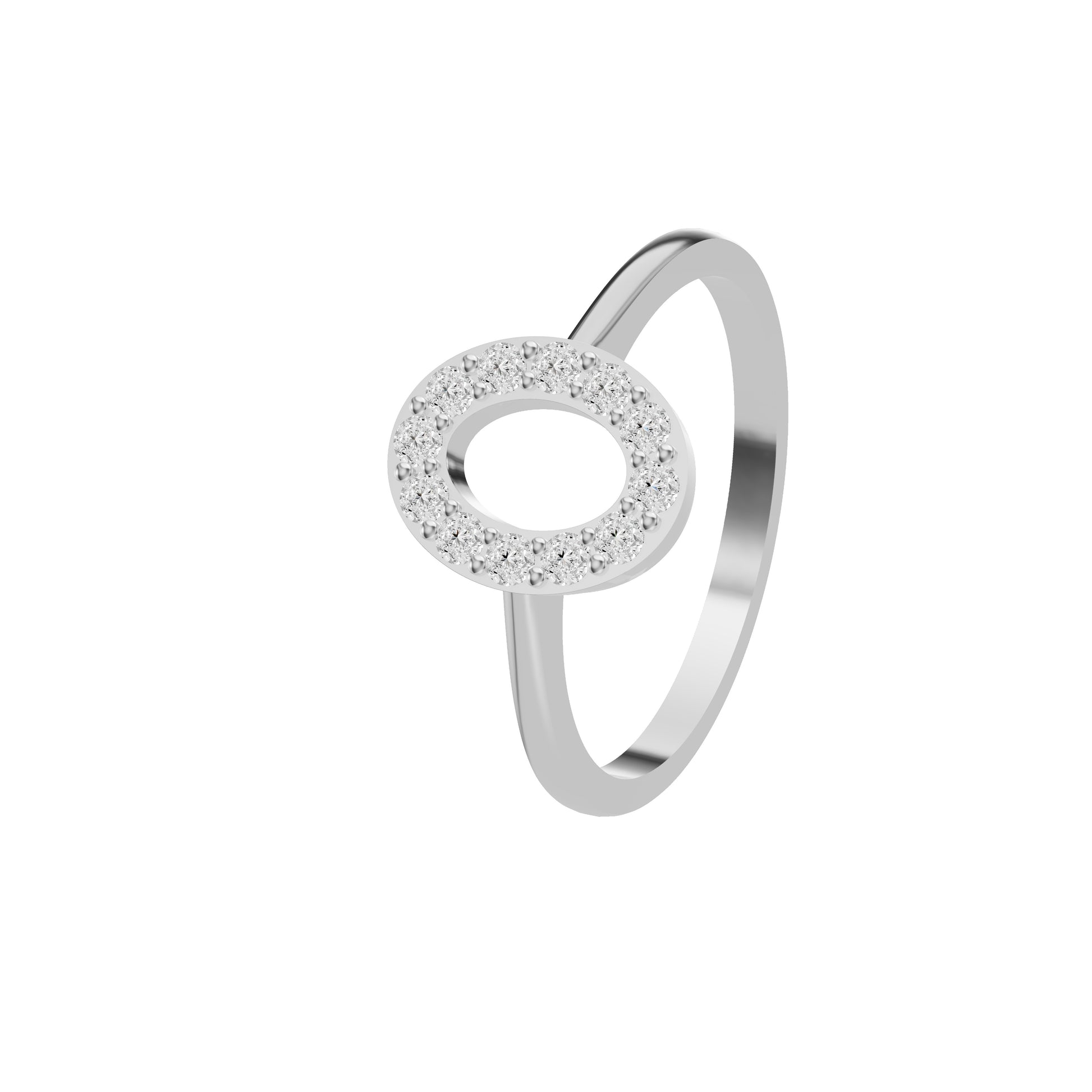 OJ-LR-16615A 18 KT / White Gold / 18