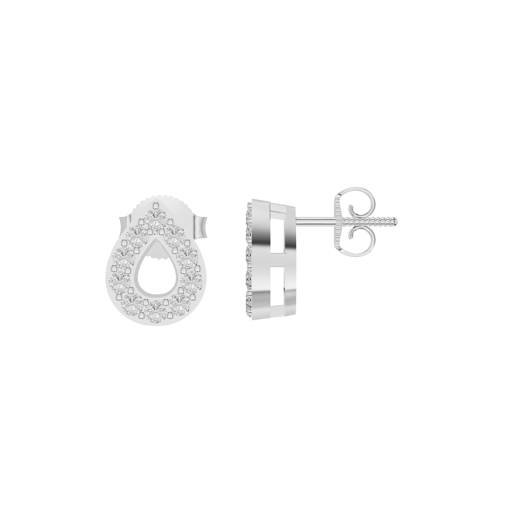 OJ-PS-5227EA 18 KT / White Gold