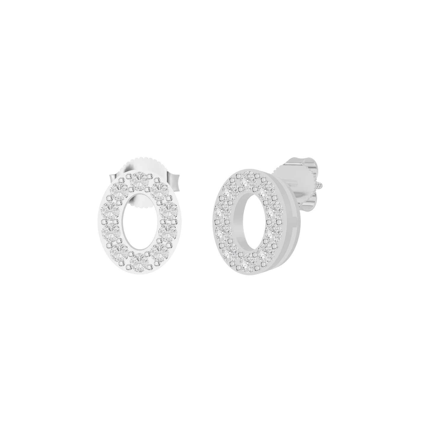 OJ-PS-5228EA 18 KT / White Gold