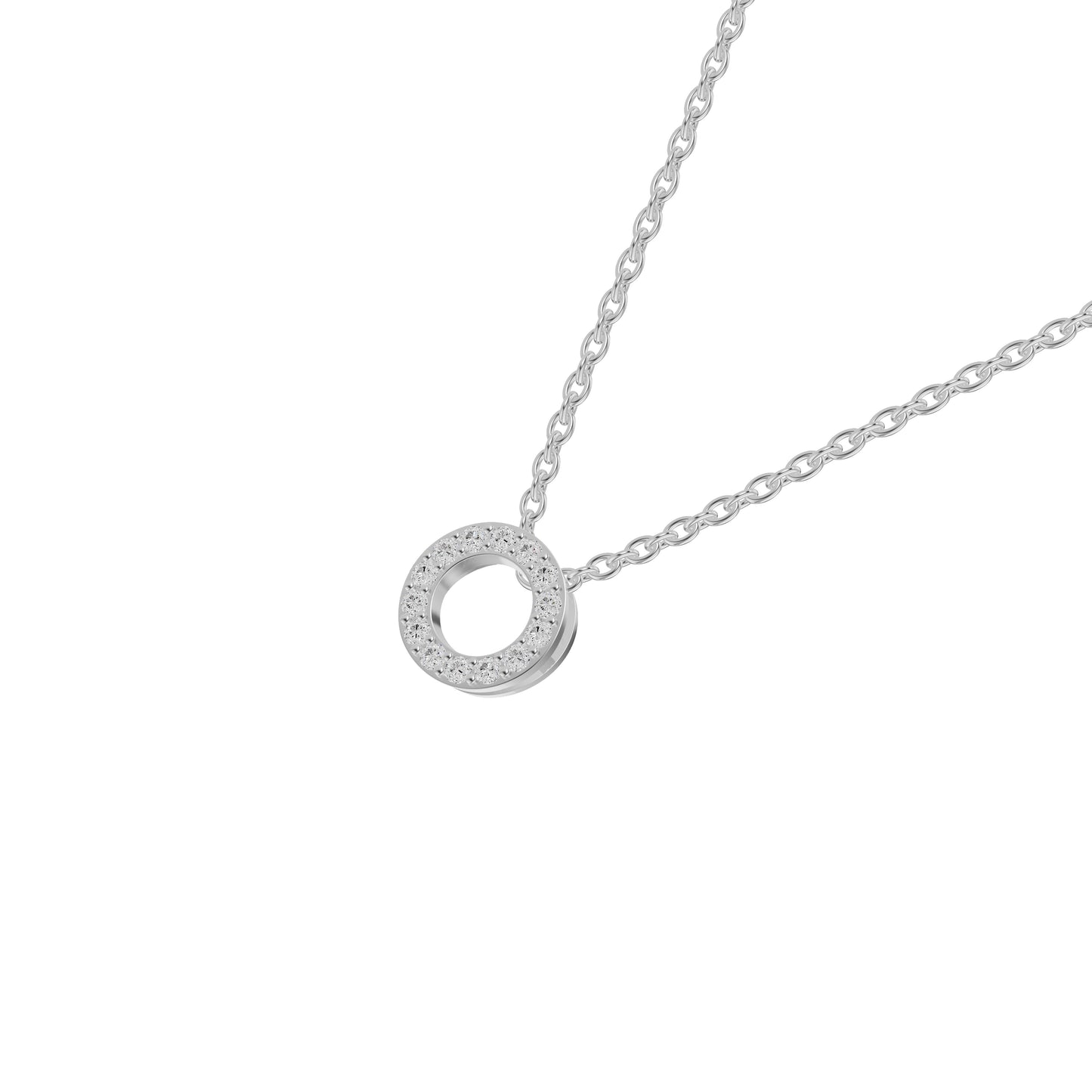 OJ-PS-5234PA 18 KT / White Gold