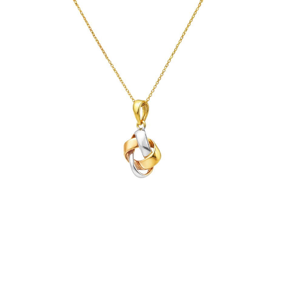 Interlocking Knot Gold Pendant