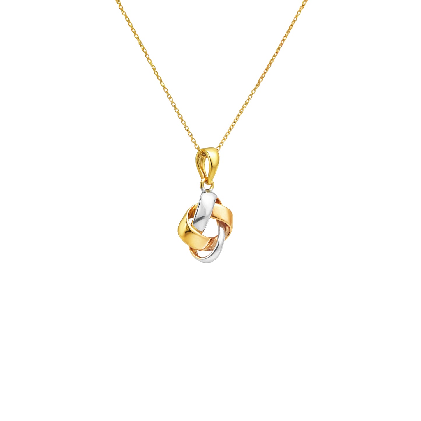 Interlocking Knot Gold Pendant