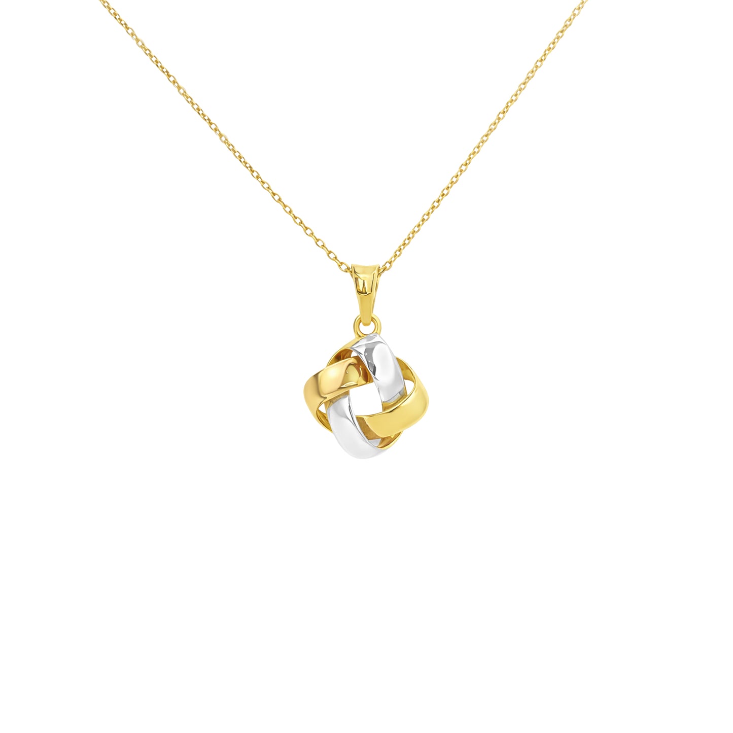 Interlocking Knot Gold Pendant