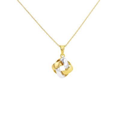 Interlocking Knot Gold Pendant