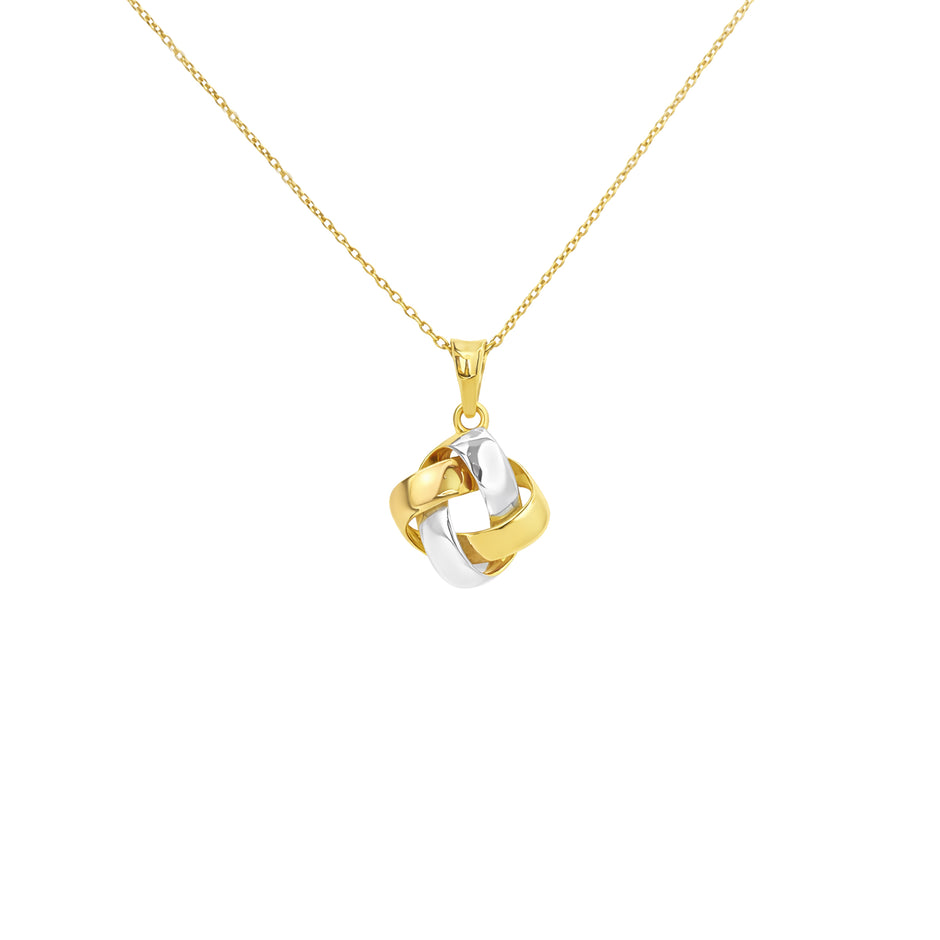 Interlocking Knot Gold Pendant