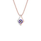 Celestial Gaze Evil Eye Diamond Pendant 9 KT / Rose Gold