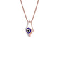 Celestial Gaze Evil Eye Diamond Pendant 9 KT / Rose Gold