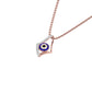 Celestial Gaze Evil Eye Diamond Pendant 9 KT / Rose Gold