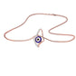 Celestial Gaze Evil Eye Diamond Pendant 9 KT / Rose Gold