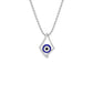 Celestial Gaze Evil Eye Diamond Pendant 9 KT / White Gold