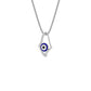 Celestial Gaze Evil Eye Diamond Pendant 9 KT / White Gold