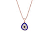 Pebble Grace Evil Eye Diamond Pendant 9 KT / Rose Gold