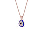 Pebble Grace Evil Eye Diamond Pendant 9 KT / Rose Gold