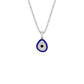 Pebble Grace Evil Eye Diamond Pendant 9 KT / White Gold