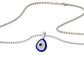 Pebble Grace Evil Eye Diamond Pendant 9 KT / White Gold