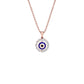 Her Orbit Evil Eye Diamond Pendant 9 KT / Rose Gold