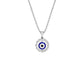 Her Orbit Evil Eye Diamond Pendant 9 KT / White Gold