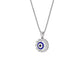 Her Orbit Evil Eye Diamond Pendant 9 KT / White Gold