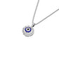Her Orbit Evil Eye Diamond Pendant 9 KT / White Gold