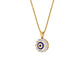 Her Orbit Evil Eye Diamond Pendant 9 KT / Yellow Gold